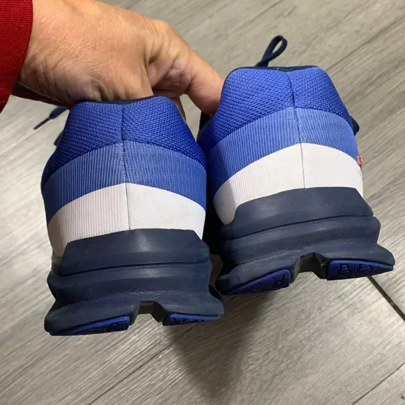 On Running Cloudrunner Men's Low-Top Sneaker, Shale Cobalt size 12.5